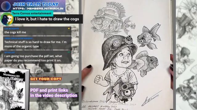 My Inktober art as a coloring book / CHAT AND ART смотреть онлайн