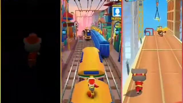 Talking Tom Gold Run FIREMAN TOM vs Subway Surfers JAKE vs Talking Tom Hero Dash RED TOM Gameplay. смотреть онлайн