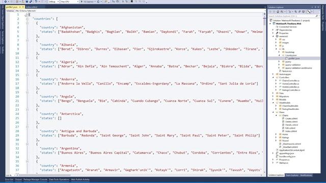 Import Json File in ASP.NET CORE Using JQuery смотреть онлайн