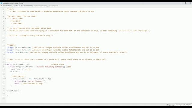 6.APEX Programming - While Loop смотреть онлайн