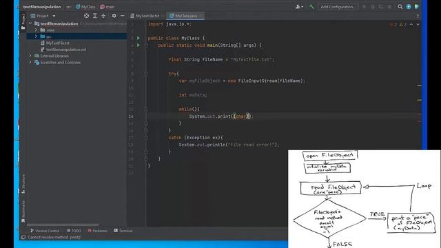 Reading a file in Java (IntelliJ in Windows 10 смотреть онлайн