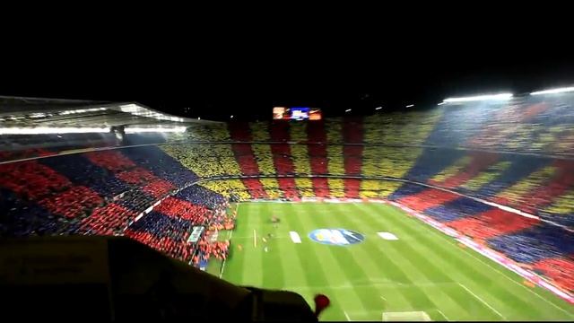 Камп Ноу поёт гимн Барселоны Самый крутой стадион!!!! смотреть онлайн