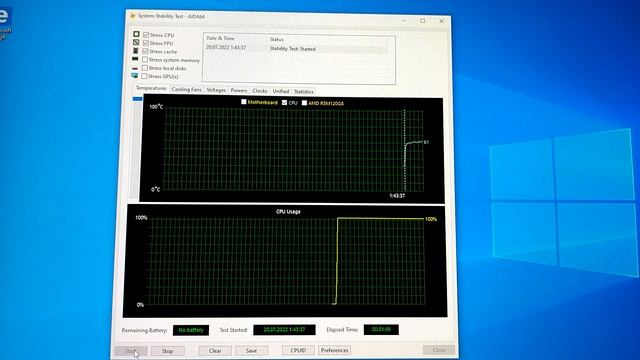 Кулер для процессора ID-COOLING SE-214V3 [LGA1700] - возможности по охлаждению в стресс тесте AIDA6 смотреть онлайн