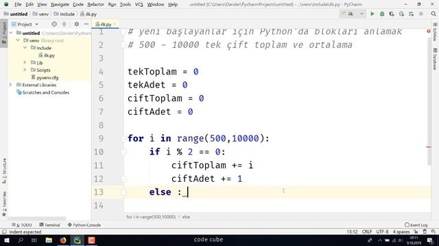 Python kod bloklarını anlamak смотреть онлайн