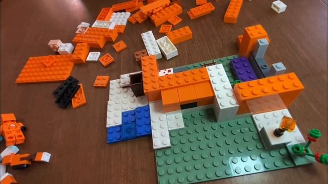 Lego Minecraft Fox House Build and Review. смотреть онлайн