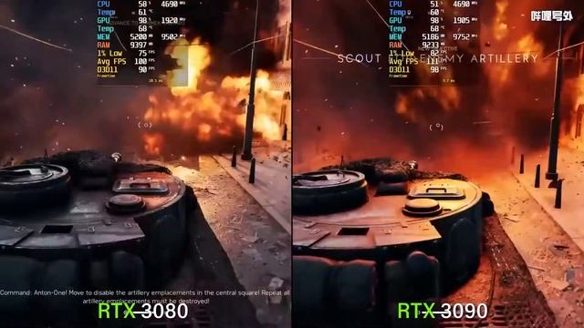 RTX 3080 vs RTX 3090（CPU i7 10700K）производительность?Максимальное качество изображения 4K смотреть онлайн
