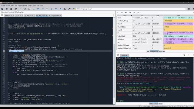 RTL SDR with Python - watefall frequency plot смотреть онлайн