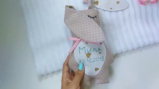 Зайка сплюшка. Ручная работа/Bunny rabbit soft toy смотреть онлайн