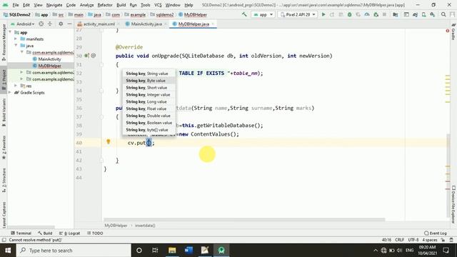 Android SQLite Insert Data смотреть онлайн