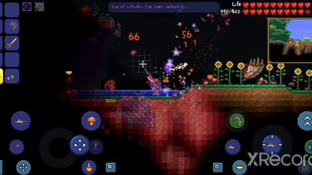 Mega shark vs expert Eye of Cthulhu Terraria смотреть онлайн