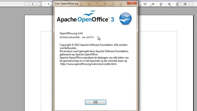 Apache OpenOffice 3.4.0 смотреть онлайн