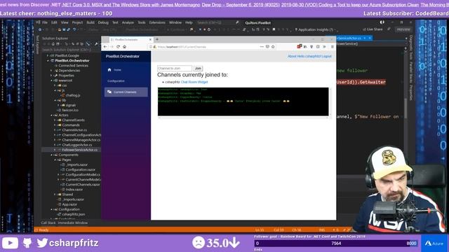 September 6, 2019 - Using SignalR to respond to stream events смотреть онлайн