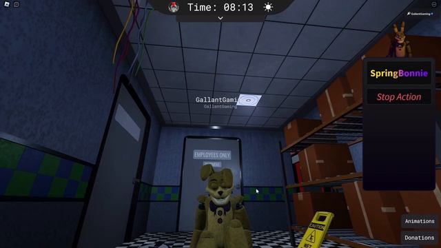 Fixed Spring Bonnie and Fredbear in Roblox FNAF 2 TNA смотреть онлайн