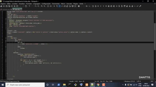 Select Dinâmico com PHP e VueJS - Sem usar AJAX ou JQuery смотреть онлайн