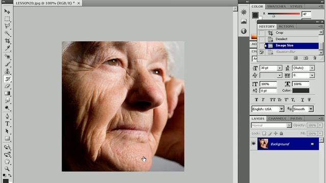 Wrinkle Flattening in Photoshop (19/29) смотреть онлайн