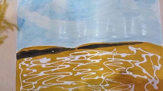 Аппликация трактор. Поделка для детей. Осенняя поделка. смотреть онлайн