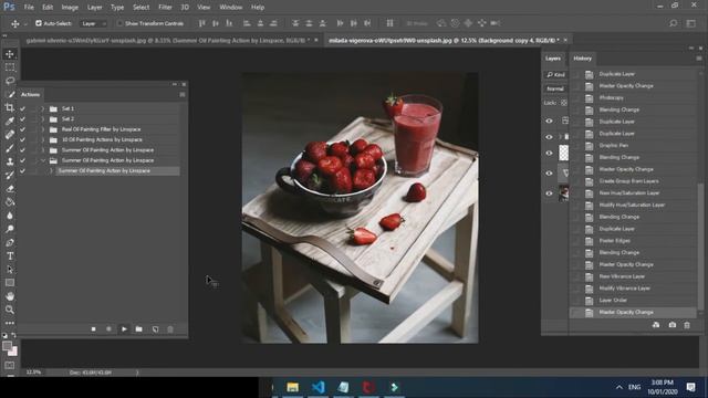 Summer Oil Paint Photoshop Action смотреть онлайн