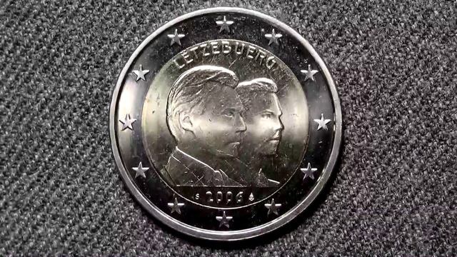 2 евро 2006 года Люксембург. 25 лет наследному принцу Гийому.