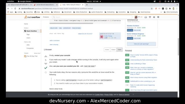 AM Coder - Many to Many Relationships in Ruby on Rails смотреть онлайн