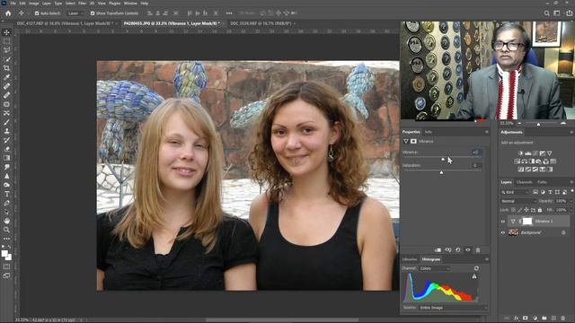 How to use Vibrance Adjustment Layer in Photoshop by Deep bhatia смотреть онлайн