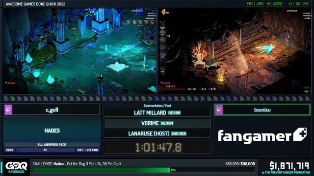 Hades by cgull and tounis in 1:38:43 - AGDQ 2022 Online смотреть онлайн