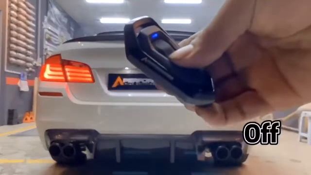 BMW F10 523i  |  A Performance - Full Set Catback System With Valvetronic Sound - Carbon Twin Tip