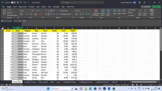 "Format as Date" Shortcut in Excel смотреть онлайн