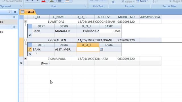 How To Create Salary Chart Using Simple Query on Microsoft Access смотреть онлайн
