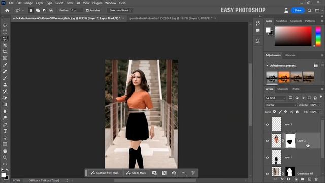 How to Combine Images with Generative Fill AI in Photoshop смотреть онлайн