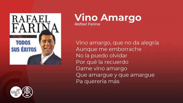 Rafael Farina - Vino Amargo (con letra - lyrics video) смотреть онлайн
