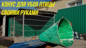 Как сделать конус для забоя птицы своими руками