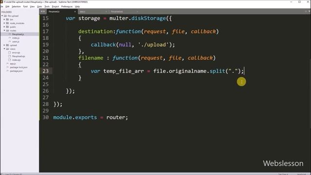 File Upload in Node js Express using Multer смотреть онлайн