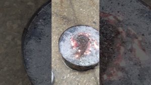 серебрянка + марганцовка (ТЕРМИЧЕСКАЯ РЕАКЦИЯ )