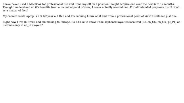 Apple: Is The Keyboard Layout For All Macbook Pro The Same?