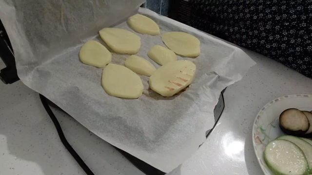 Тест гриля/ приготовление овощей на гриле