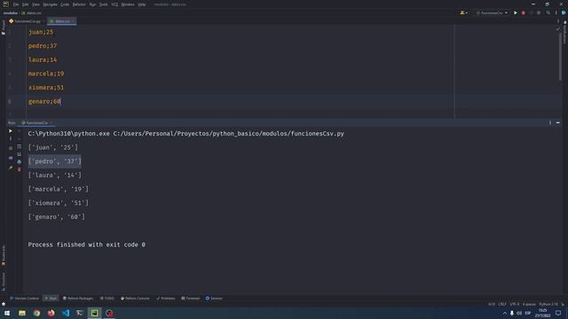 Módulo csv | Librería estándar de Python смотреть онлайн