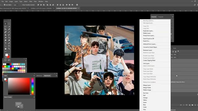 Scrapbook Collage Tutorial (Easy Photoshop Tutorial) смотреть онлайн