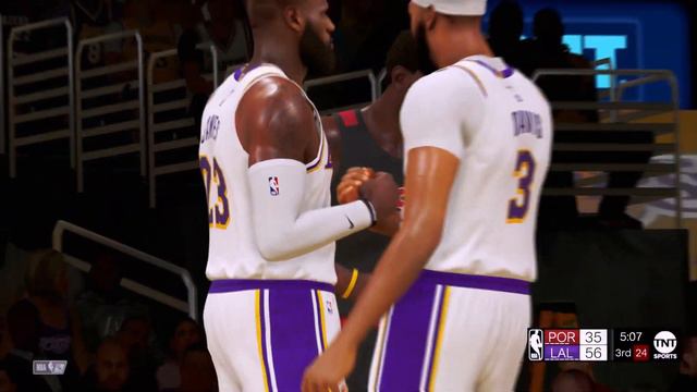 Lakers VS Blazers Highlights (NBA 2K24 PC MOD) BEST MODS смотреть онлайн