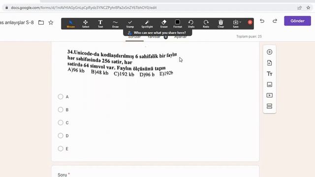 İnformatika - Sınaq 8.İnformasiya kodlaşdırılması (MİQ, Sertifikasiya, magistr və abituriyentlər) смотреть онлайн
