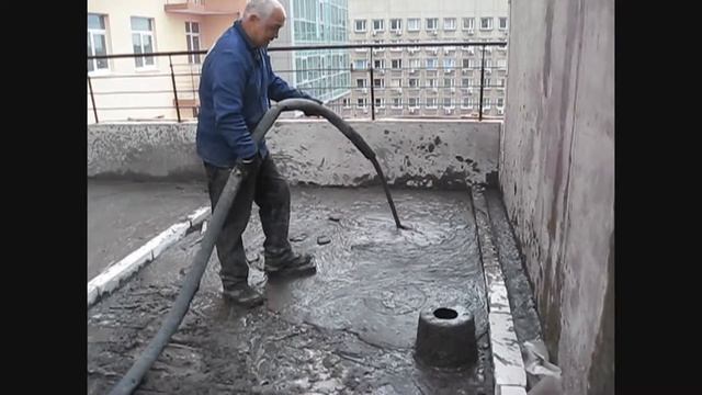 Утепление кровли пенобетоном. ООО " Бетон Аспект" Киев смотреть онлайн
