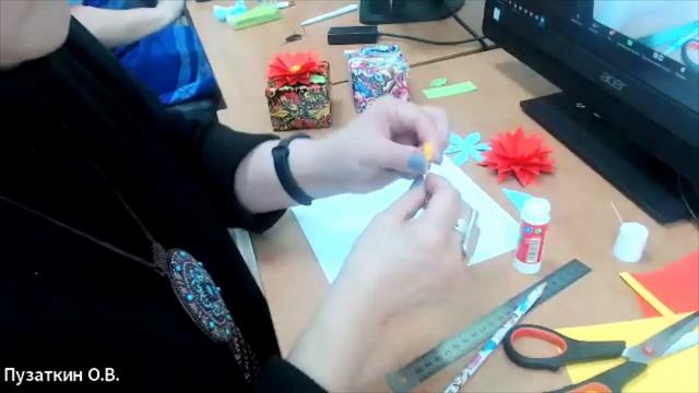 Мастер класс «Цветочек аленький» по изготовлению декора для подарка смотреть онлайн
