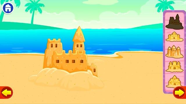 Day at the Beach | KidloLand Kids & Toddler Games | Make a sandcastle | Fun Beach Day смотреть онлайн
