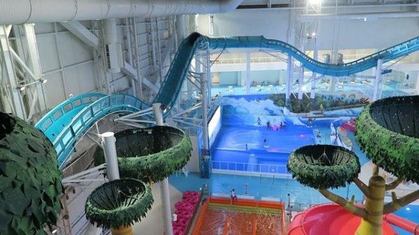 DreamWorks Water Park Off-Ride Footage, American Dream Mall | Non-Copyright