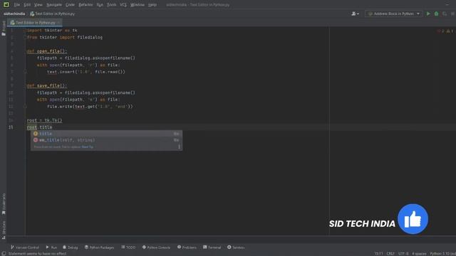 How To Make Text Editor In Python code | Elektronomia - Sky High смотреть онлайн