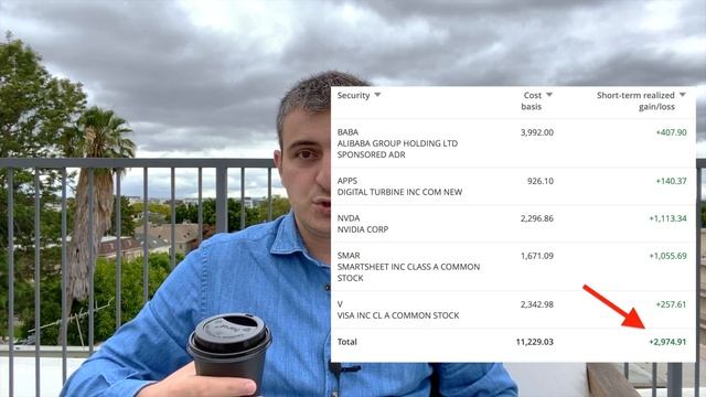 Торговля акциями в США. Как легко открыть счёт? Сколько я заработал за месяц? смотреть онлайн