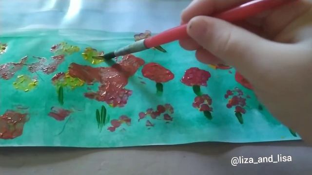 Рисуем красками летний пейзаж. смотреть онлайн