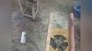 Принудительная вытяжка в гараж из автомобильного вентилятора охлаждения
