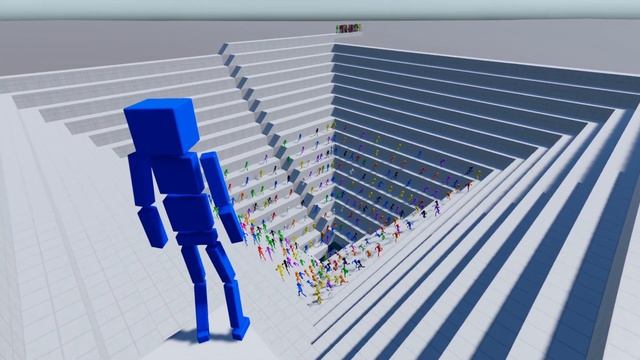 Reverse pyramid.This is a running version in a group！ | Fun with Ragdolls The Game #35 смотреть онлайн