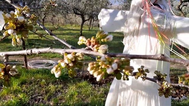 Высадка цветов, воскресная прогулка по саду. Южная Италия. смотреть онлайн