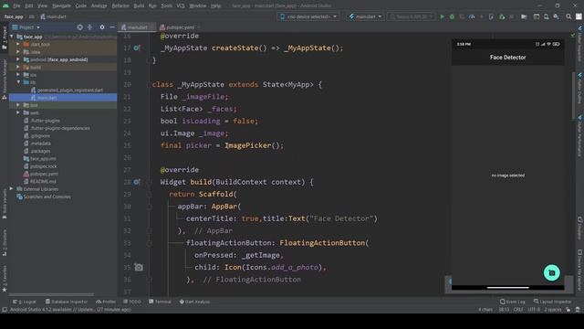 Build Real Time Face Detection APP With Flutter using Firebase ML vision смотреть онлайн